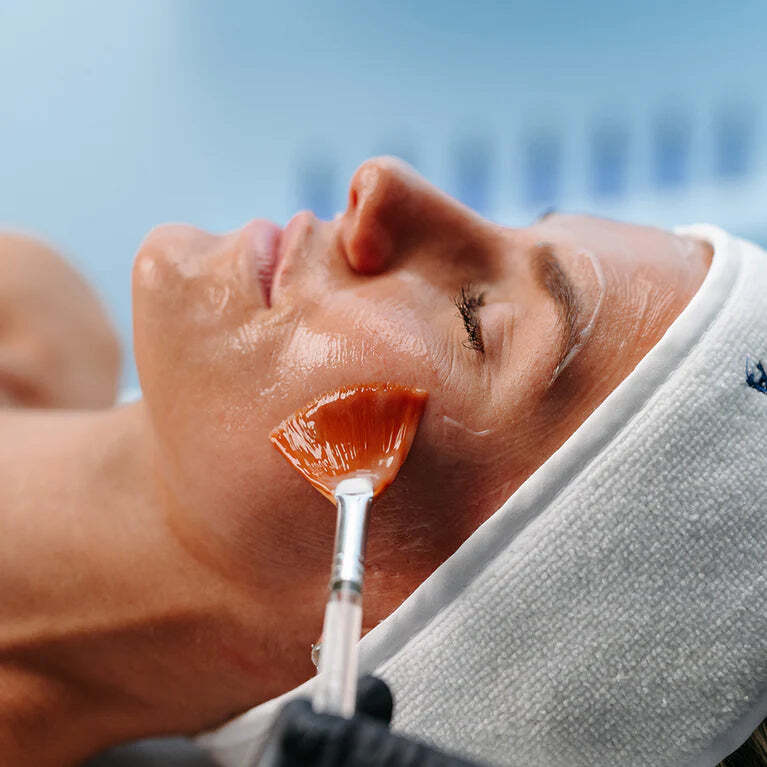 Circadia treatment: an active mask being applied with a brush