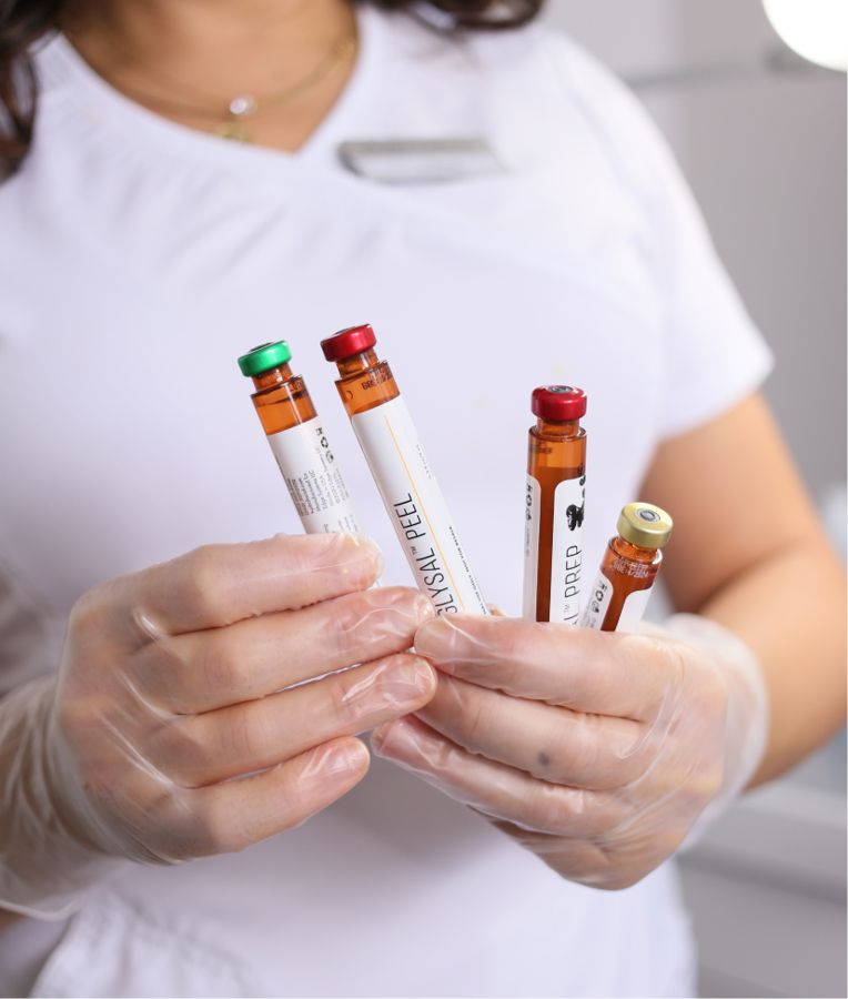 Serums and actives used for aftercare